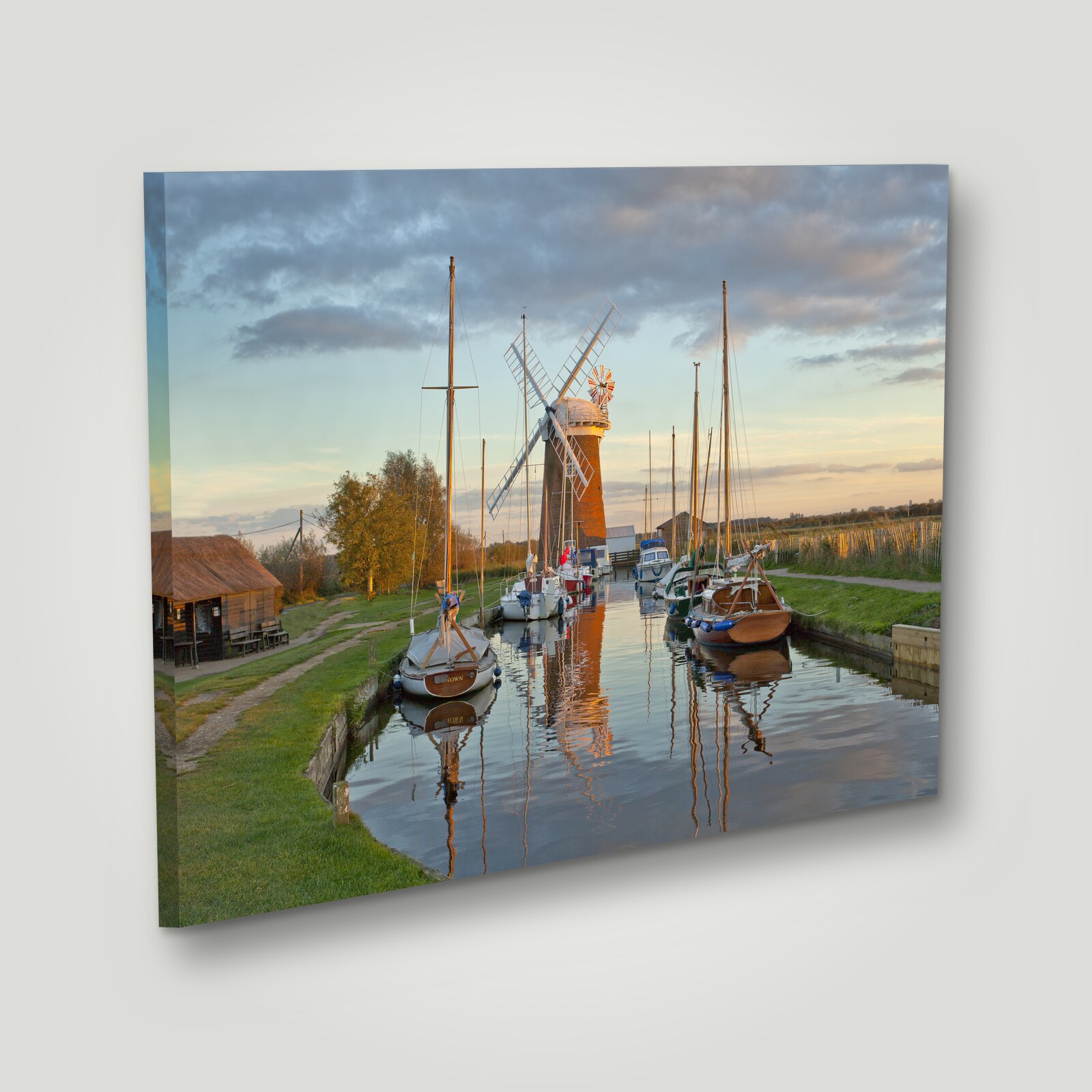 Example photo printed on a gallery-wrapped canvas, shown at an angle with the wrapped edge visible